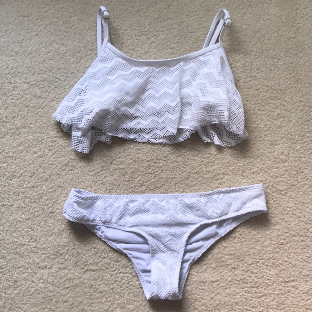 Roxy White Knit Bikini